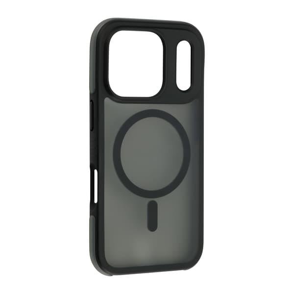 FoneKit stötsäker MagSafe-kompatibel skyddsfodral, iPhone 17 Pro Max, svart/grå