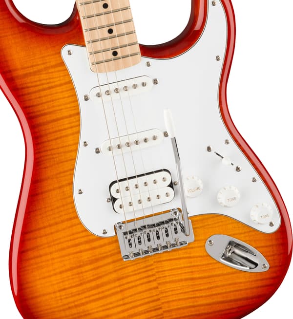 Squier Affinity Stratocaster FMT HSS -elgitarr, Sienna Sunburst