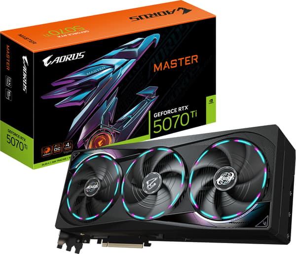 Gigabyte AORUS GeForce RTX 5070 Ti MASTER 16 Gt grafikkort