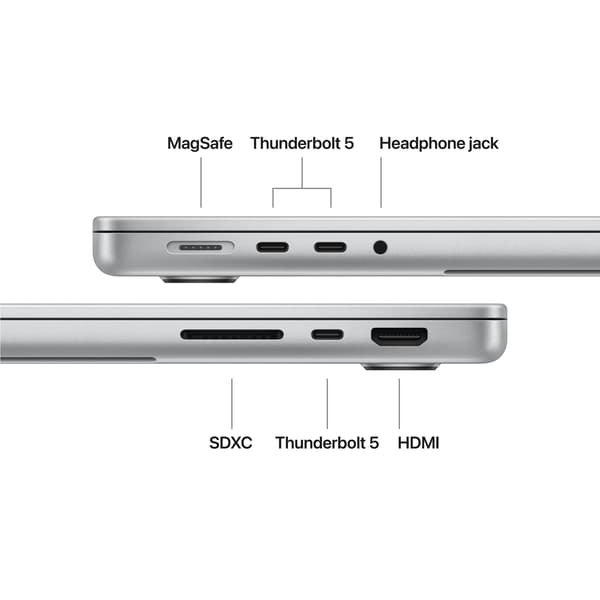 Apple MacBook Pro 14" M5 Pro 64 GB, 1 TB bärbar dator, silver