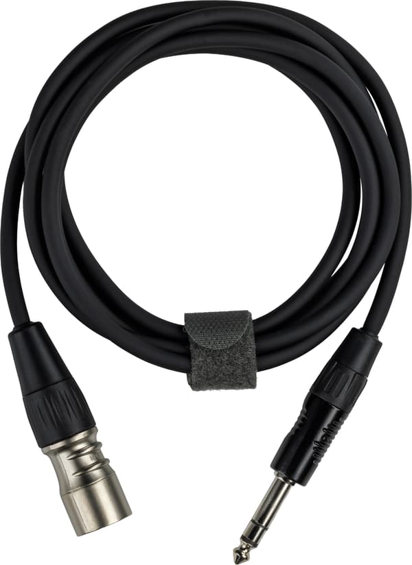 Fuj:tech 6,3 mm TRS – XLR hane signalkabel, 7 m, svart