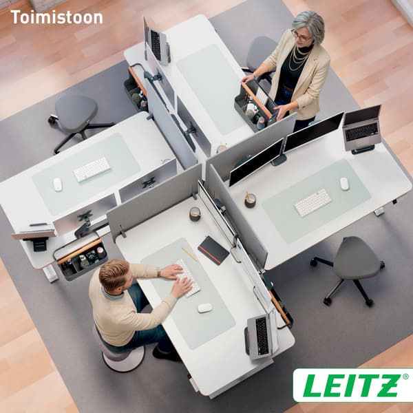 Leitz Ergo elektriskt skrivbord, 140 x 80 cm