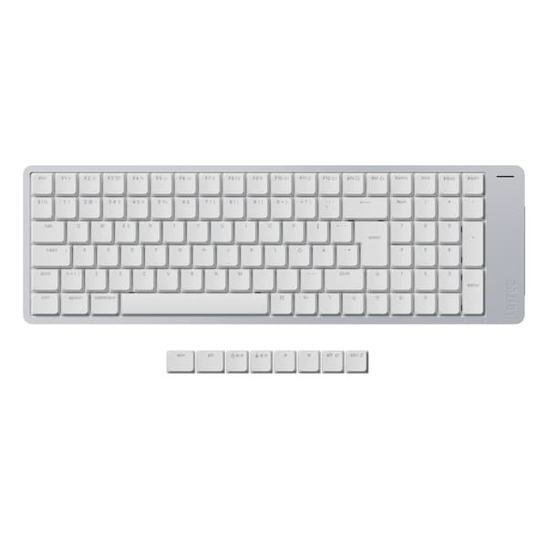 Lofree Flow 2 100 Kailh Void Silent Linear mekaniskt tangentbord, vit