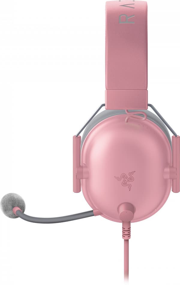 Razer Blackshark V2 X -spelhörlurar, rosa