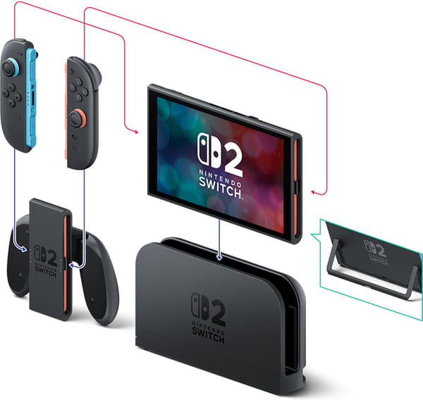 Nintendo Switch 2 spelkonsol, svart
