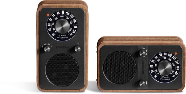 Sangean WR-9 FM-radio med Bluetooth, valnöt
