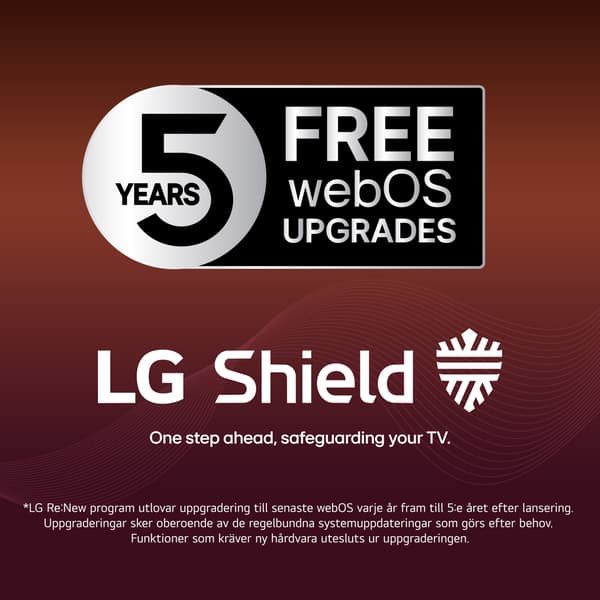 LG 55" OLED evo G6 – 4K TV med väggfäste