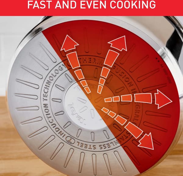 Tefal Ingenio Emotion kastrullset, 4 delar, rostfritt stål