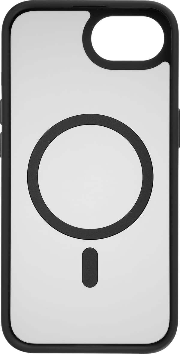 FoneKit MagSafe-kompatibelt Soft Touch skyddsfodral, iPhone 16e, svart/grå