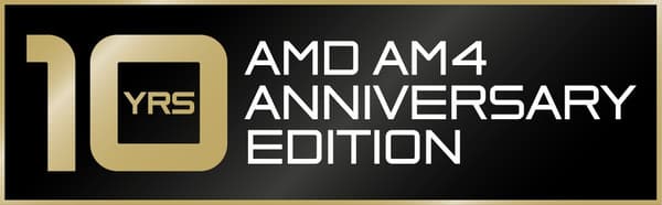 AMD Ryzen 7 5800X3D 10th Anniversary Edition-processor för AM4-sockel