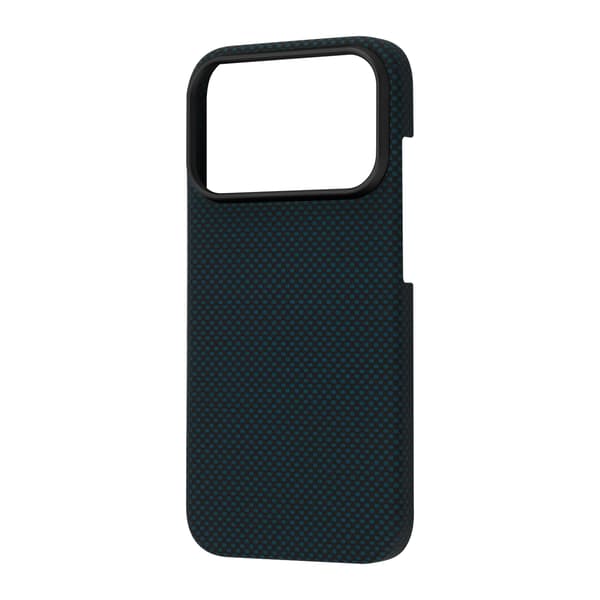 FoneKit Vectran-Kevlar Aramidfiber skal, iPhone 17 Pro, blå/svart