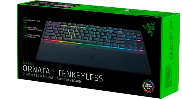 Razer Ornata V3 TKL -spel tangentbord, membranSwitch