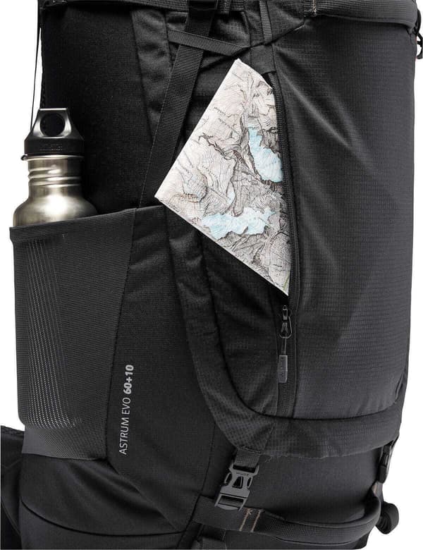 Vaude Astrum EVO 60 + 10 ryggsäck, svart