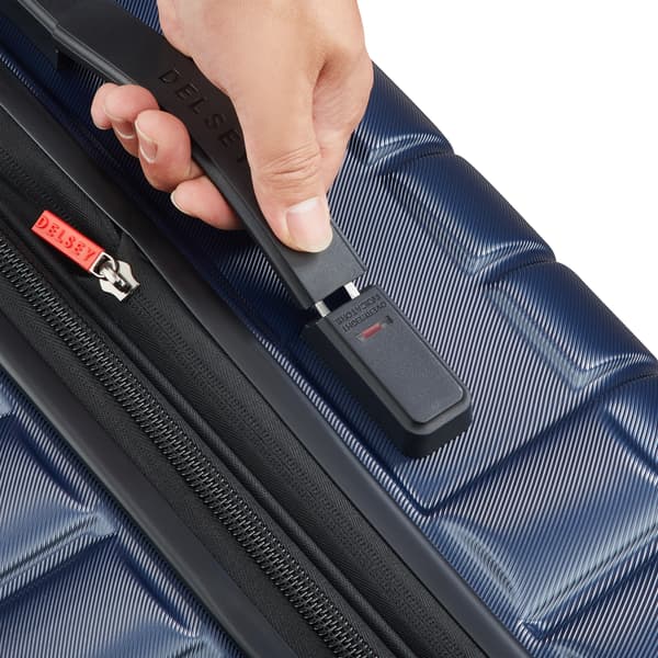 Delsey Elegance Expanderbar 76 cm resväska, blå