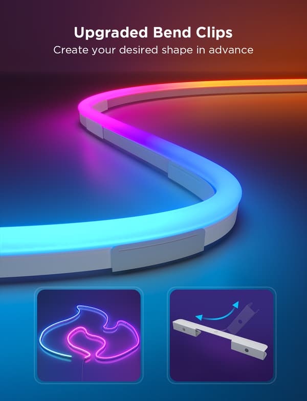 Govee Neon Rope Light 2 LED-ljusslinga, 4 m