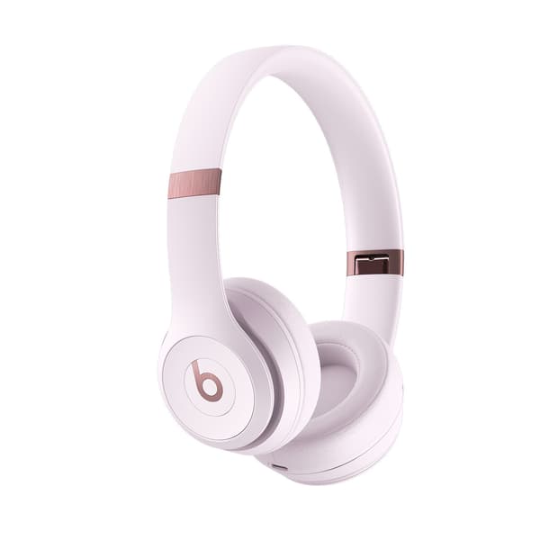 Beats Solo 4 -Bluetooth-hörlurar, puderrosa