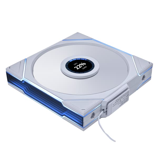 Lian Li UNI FAN TL-LCD Wireless Reverse 140 fläkt, vit