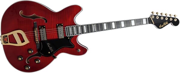 Hagström '67 Viking II-elgitarr, Wild Cherry Transparent