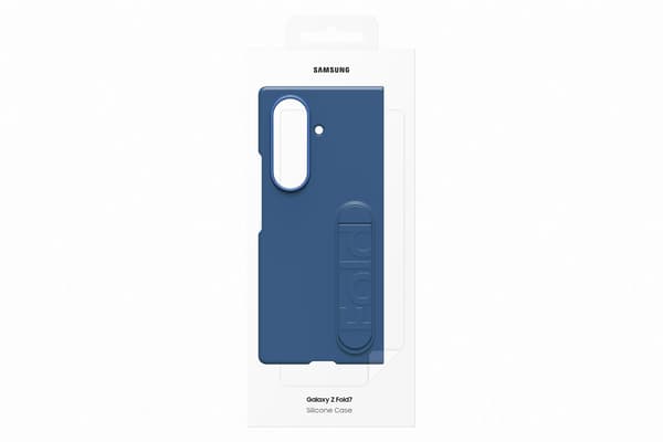 Samsung Z Fold7 Silikonfodral skyddsfodral, blå
