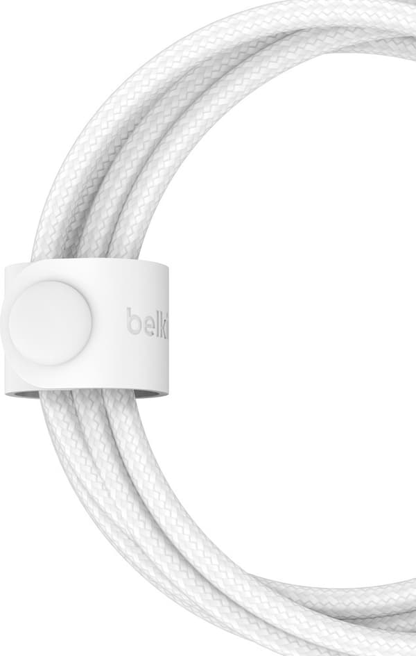 Belkin 2-i-1 USB-C + Lightning-kabel, vit