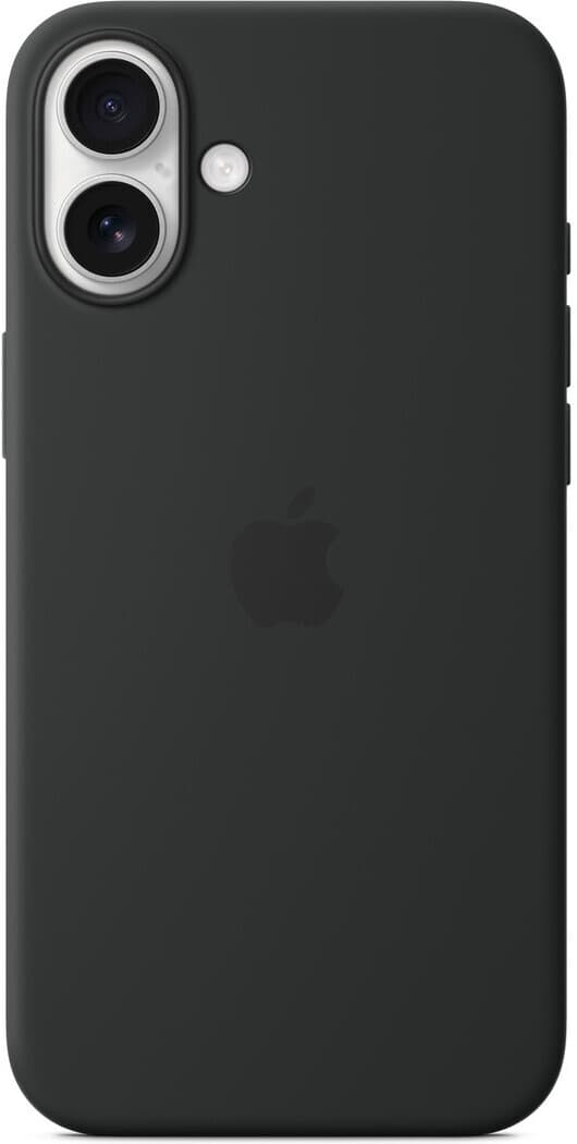 Apple iPhone 16 Plus silikonfodral med MagSafe, svart