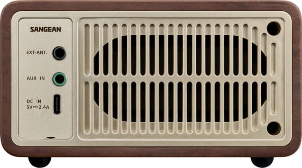 Sangean WR-7 Plus FM-radio med Bluetooth, valnöt