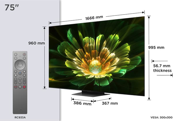 TCL 75" C79K – 4K QD Mini-LED Google TV