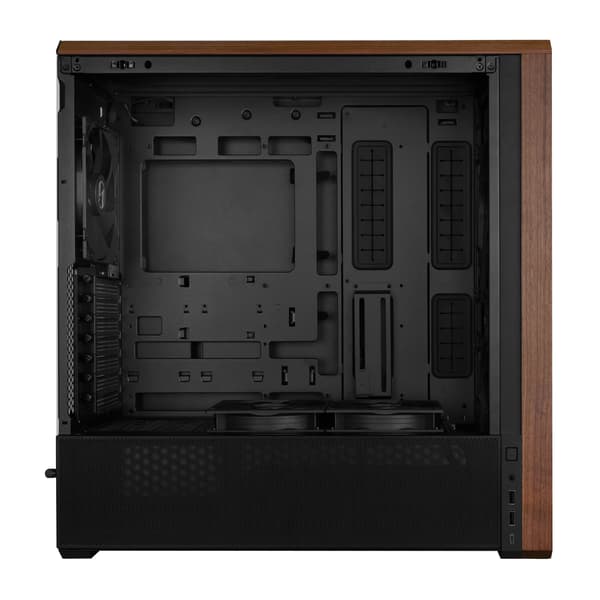 Lian Li Lancool 217 ATX-chassi, svart/valnöt