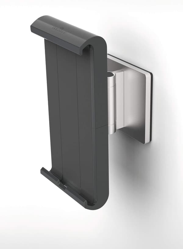 Durable -tabletställ med väggfäste och arm, silver