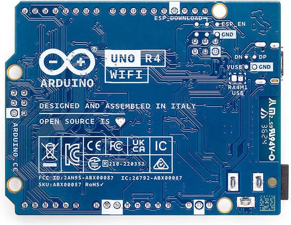 Arduino Uno Rev4 Wifi utvecklingskort