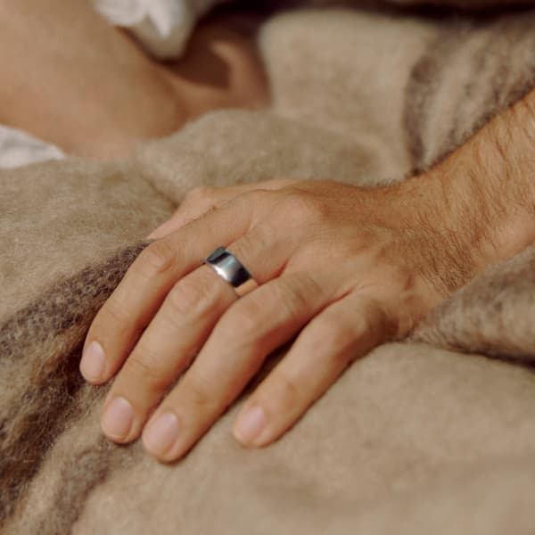Oura Ring 4 smart ring, Silver, storlek 7