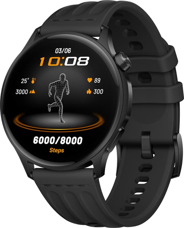 OPPO Watch S smartklocka med fluorogummirem, svart