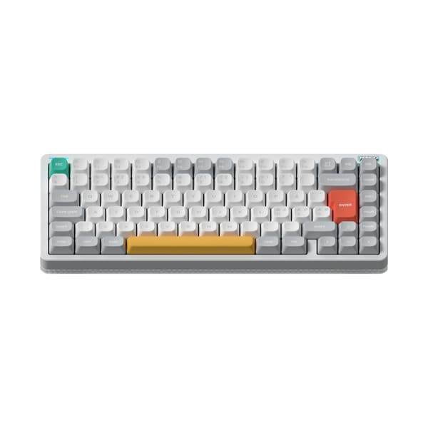 NuPhy Halo75 V2 mekaniskt speltangentbord, Ionic White, Raspberry-brytare