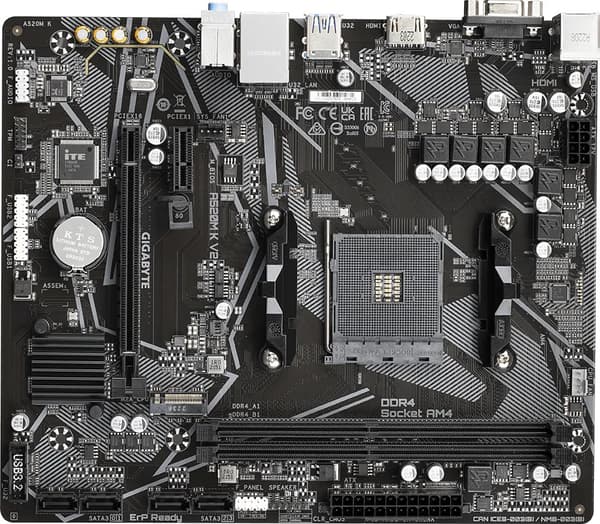 GIGABYTE A520M K V2 mATX-moderkort