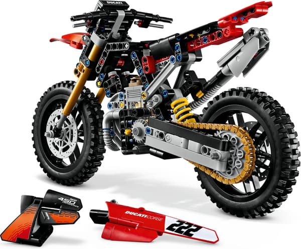 LEGO Technic 42238 Ducati Desmo450 MX Factory motorcykel