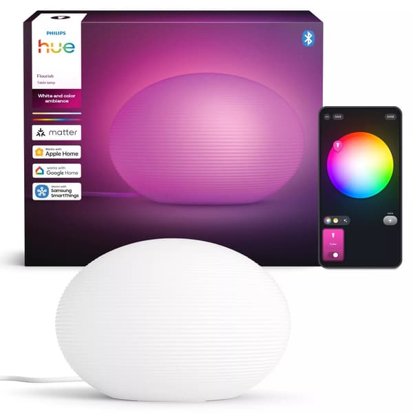 Philips Hue Flourish bordslampa, 1xA60 WCA