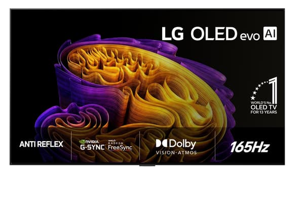 LG 77" OLED evo G6 – 4K TV med väggfäste