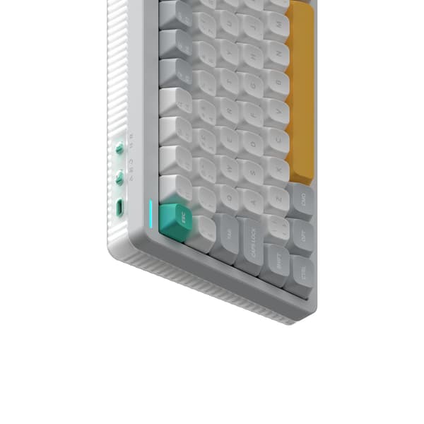 NuPhy Halo96 V2 mekaniskt tangentbord, Ionic White, Raspberry-brytare