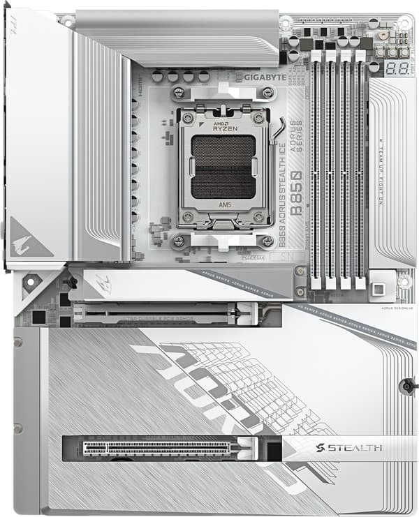 GIGABYTE B850 AORUS STEALTH ICE ATX-moderkort