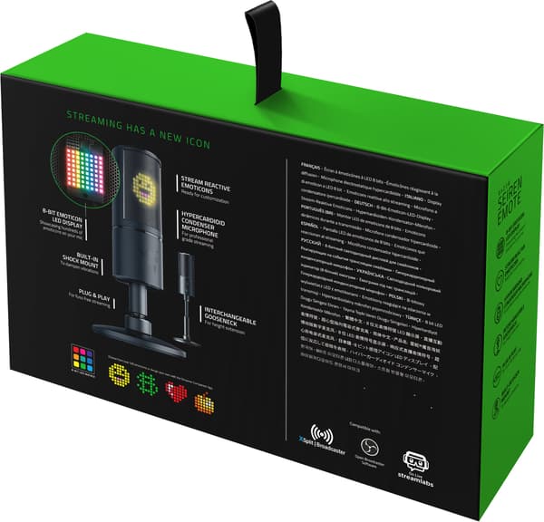 Razer Seiren Emote -mikrofon USB-port