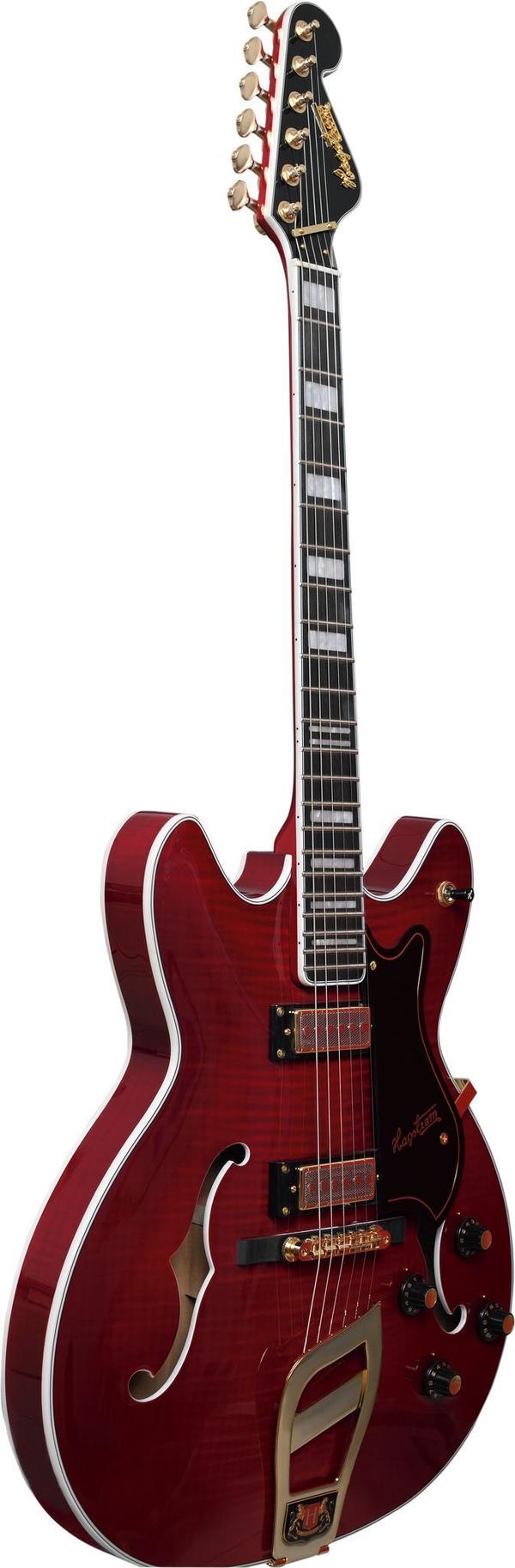 Hagström '67 Viking II-elgitarr, Wild Cherry Transparent