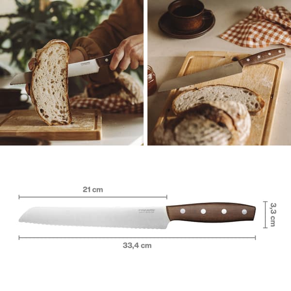 Fiskars Folken Brödkniv, 21 cm