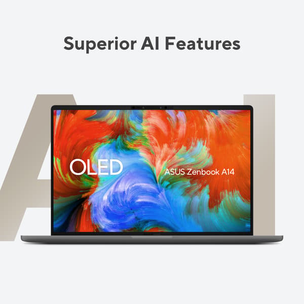 ASUS Zenbook A14 bärbar dator (UX3407QA-PURE5), Windows 11