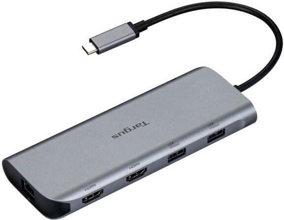 Targus USB-C Dual Video 140W Pass-Thru-docka / USB-hubb