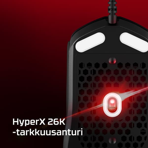 HyperX Pulsefire Haste 2 Gaming Mouse spelmus, vit