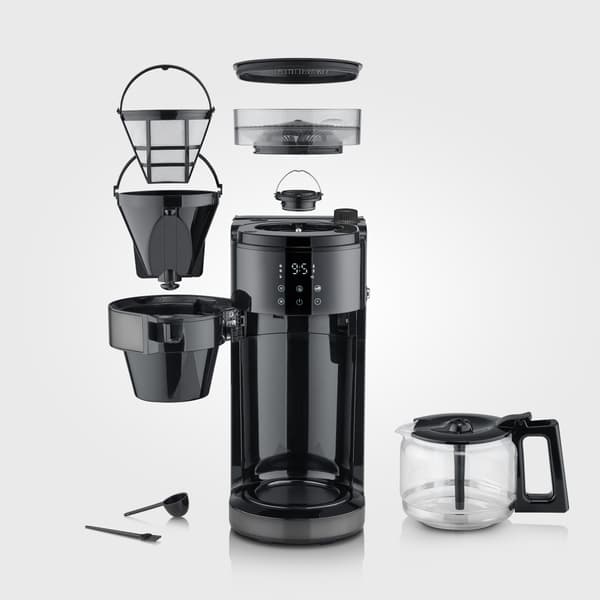 Severin KA4830 kaffebryggare med kvarn, glaskanna