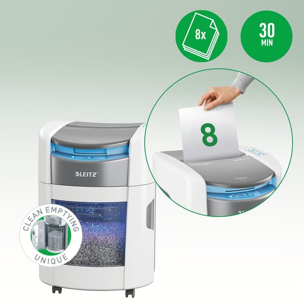 Leitz IQ OptiMax Home Office 150 automatisk dokumentförstörare, P4