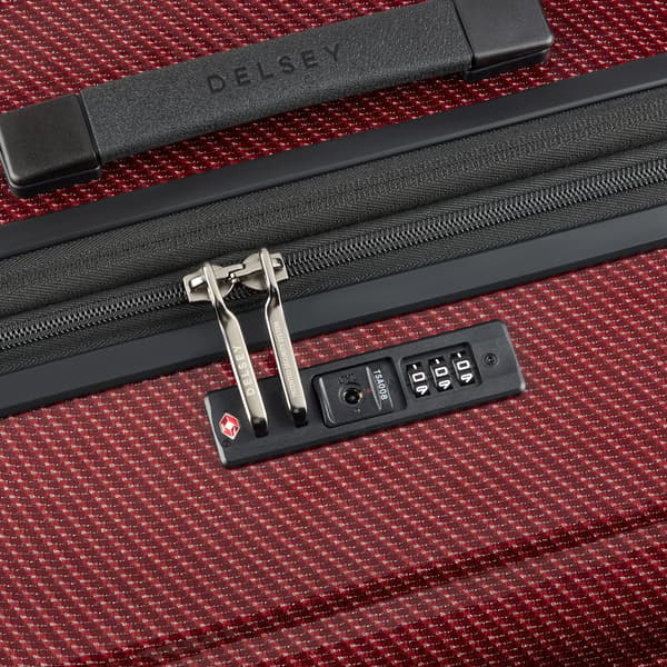 Delsey Helium Ultimate Expanderbar 76 cm resväska, röd