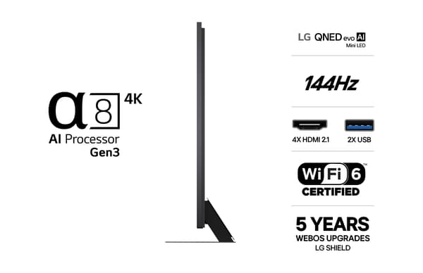 LG 100" QNED87B – 4K Edge Mini-LED TV
