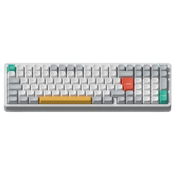 NuPhy Halo96 V2 mekaniskt tangentbord, Ionic White, Raspberry-brytare